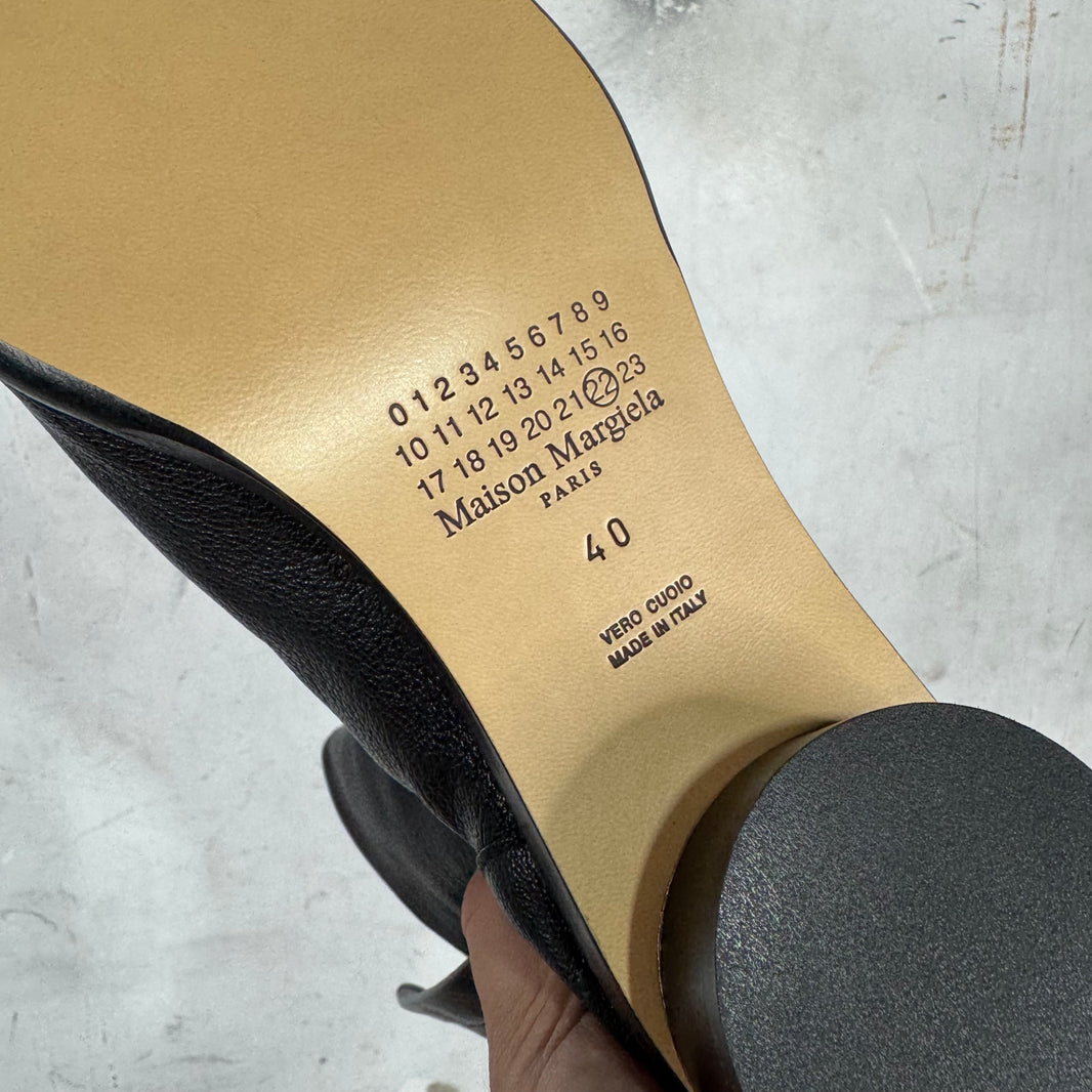 Margiela Leather Tabi Heeled Boots