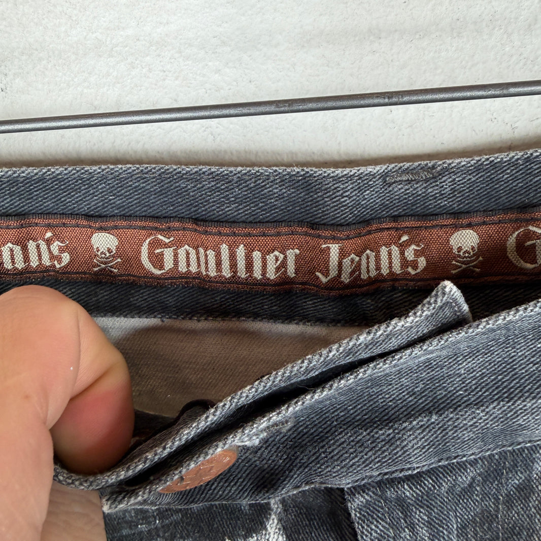 JPG Slim Trompe Printed Denim Jeans