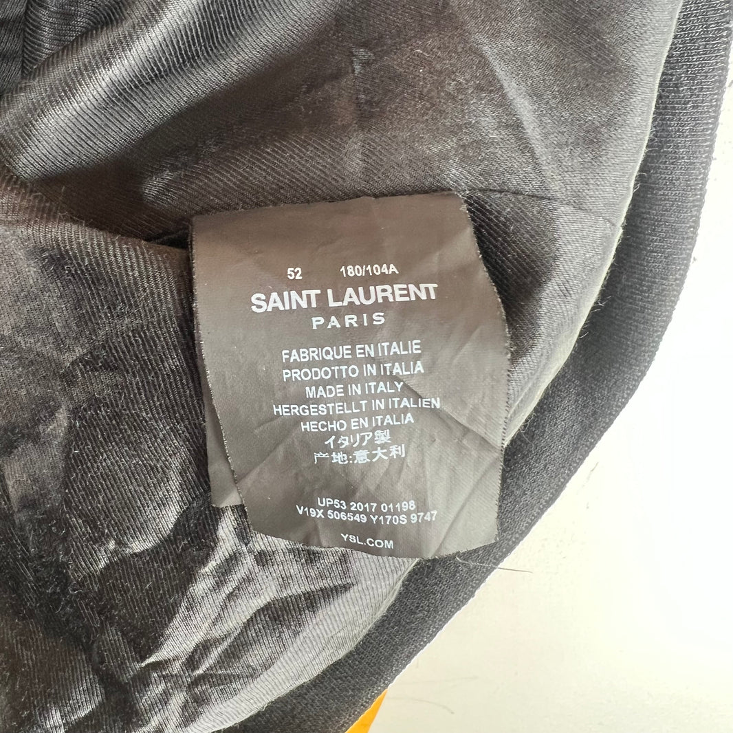 Saint Laurent Yellow Embroidered Teddy Jacket