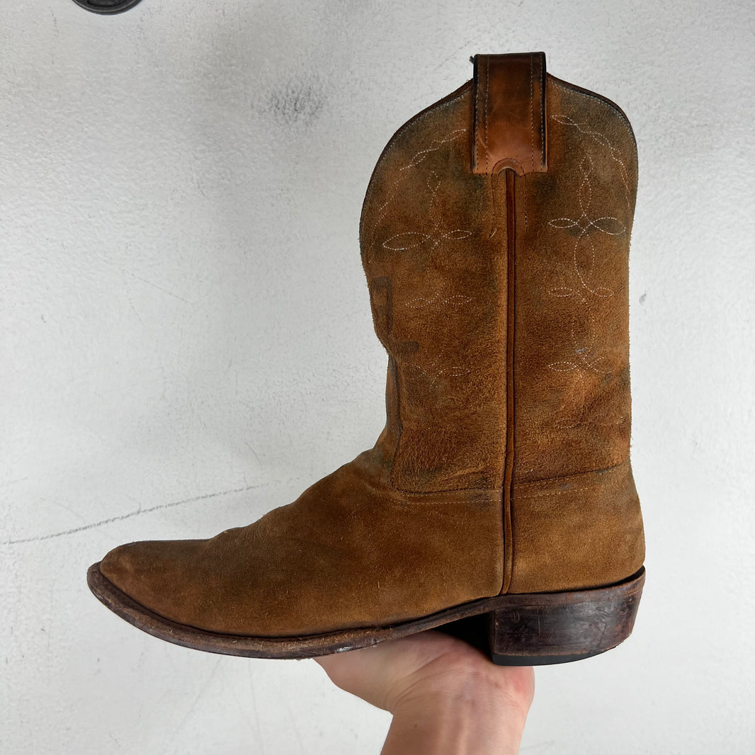 RRL Plainview Roughout Suede Logo Boots