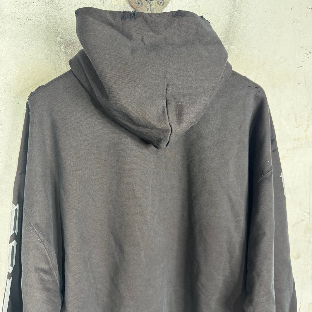 Balenciaga Distressed No Logo Hoodie