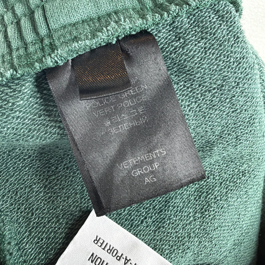 Vetements Police Green Baggy Sweatpants