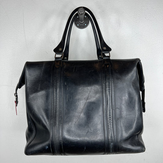 Margiela Black Leather Bowling Bag