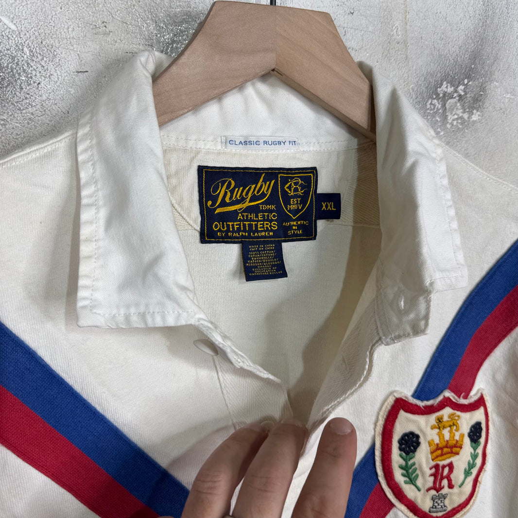 Ralph Lauren Rugby Blue/Red Stripe Polo