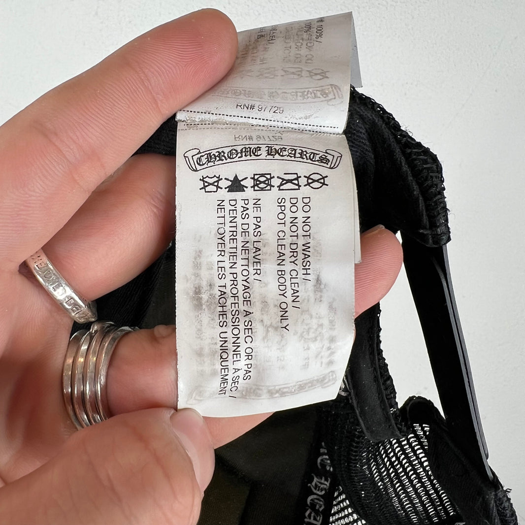 Chrome Hearts Black CH Trucker Hat