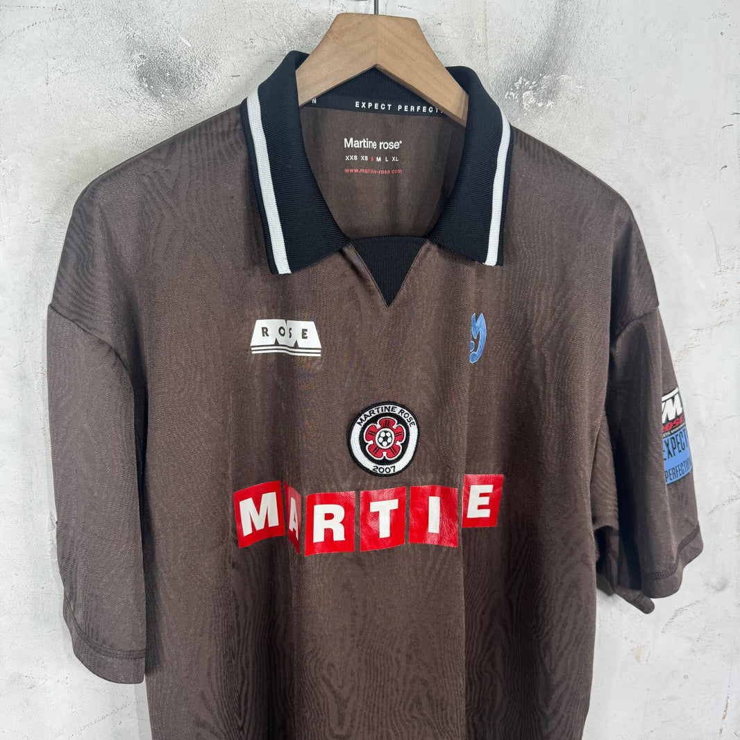 Martine Rose Brown Collared Soccer Jersey