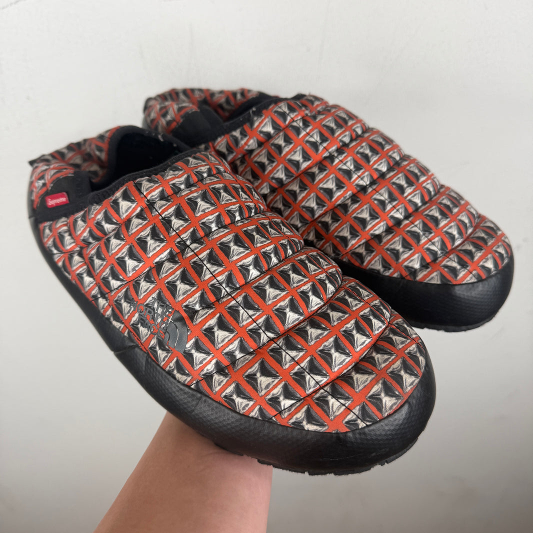 Supreme TNF Orange Traction Mules