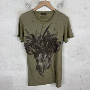 Balmain Olive Wolf T-Shirt
