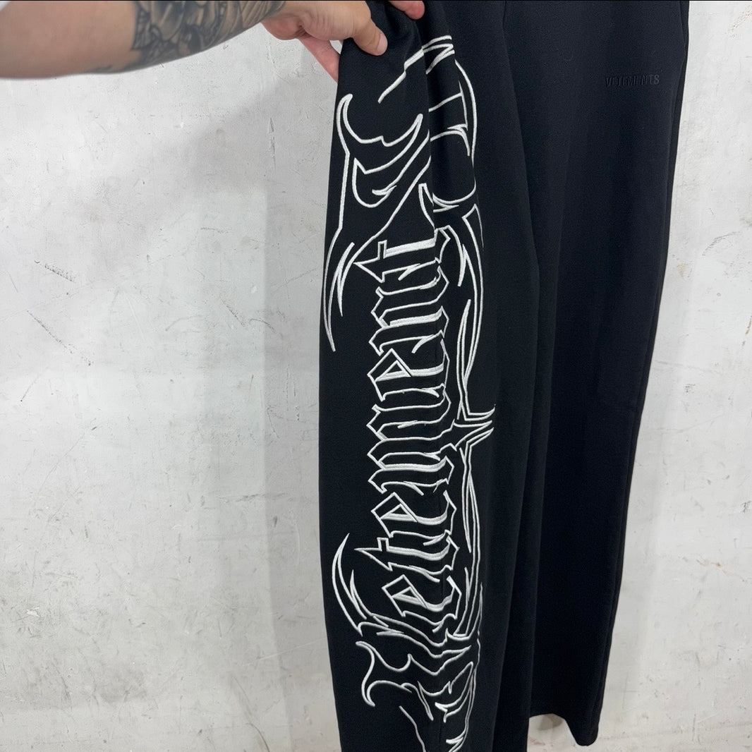 Vetements Gothic Metal Baggy Sweatpants