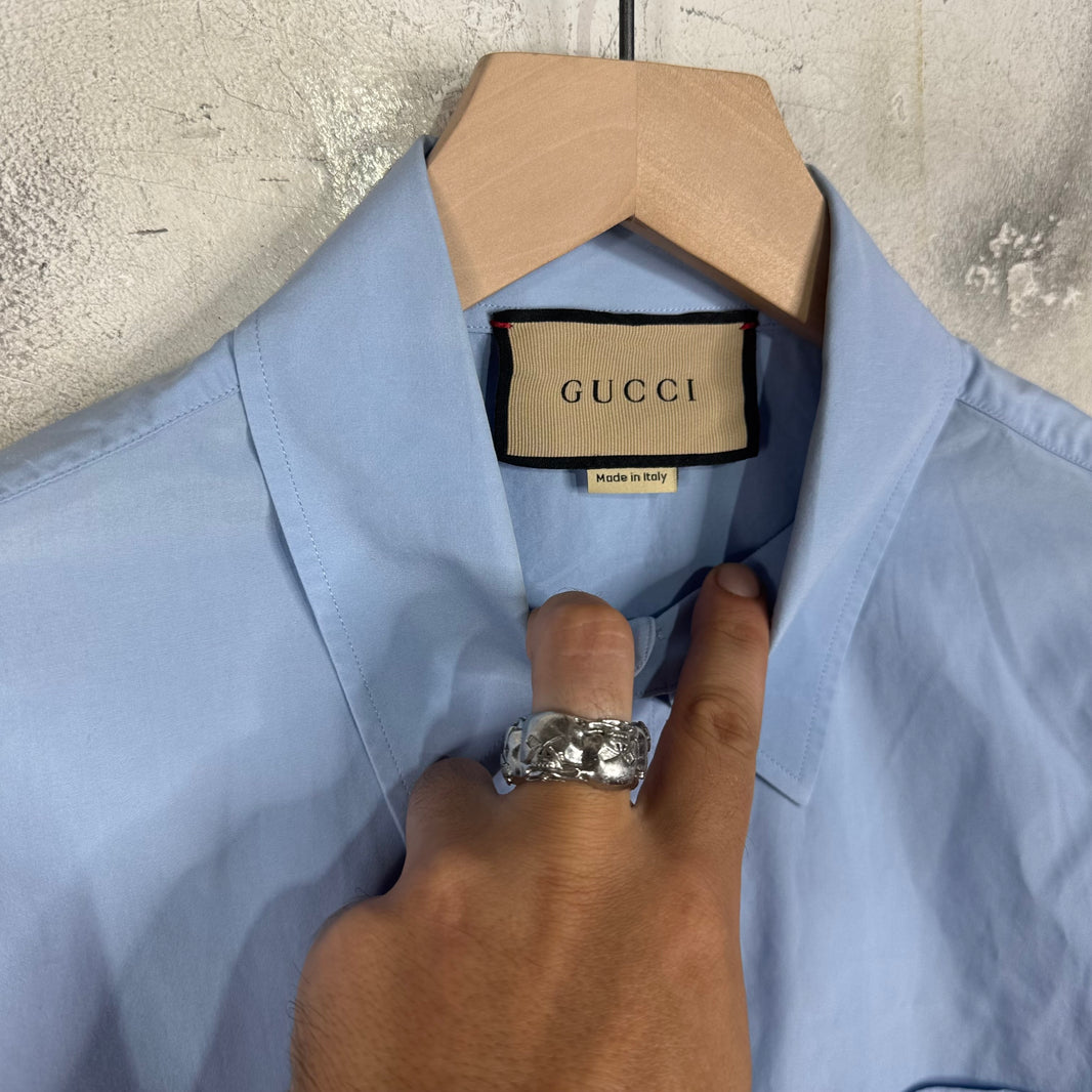 Gucci Detachable Sleeve Elbow Shirt