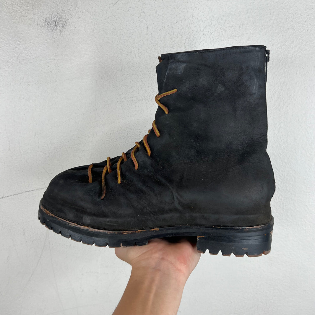 424 Black Laced Marathon Boots