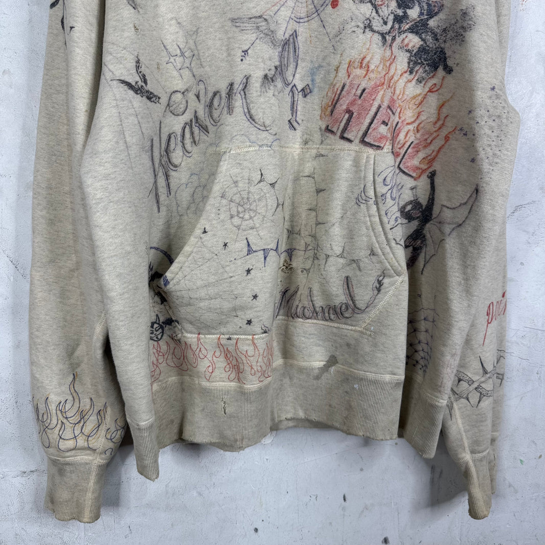 Saint Michael Dr. Woo Grafitti Hoodie