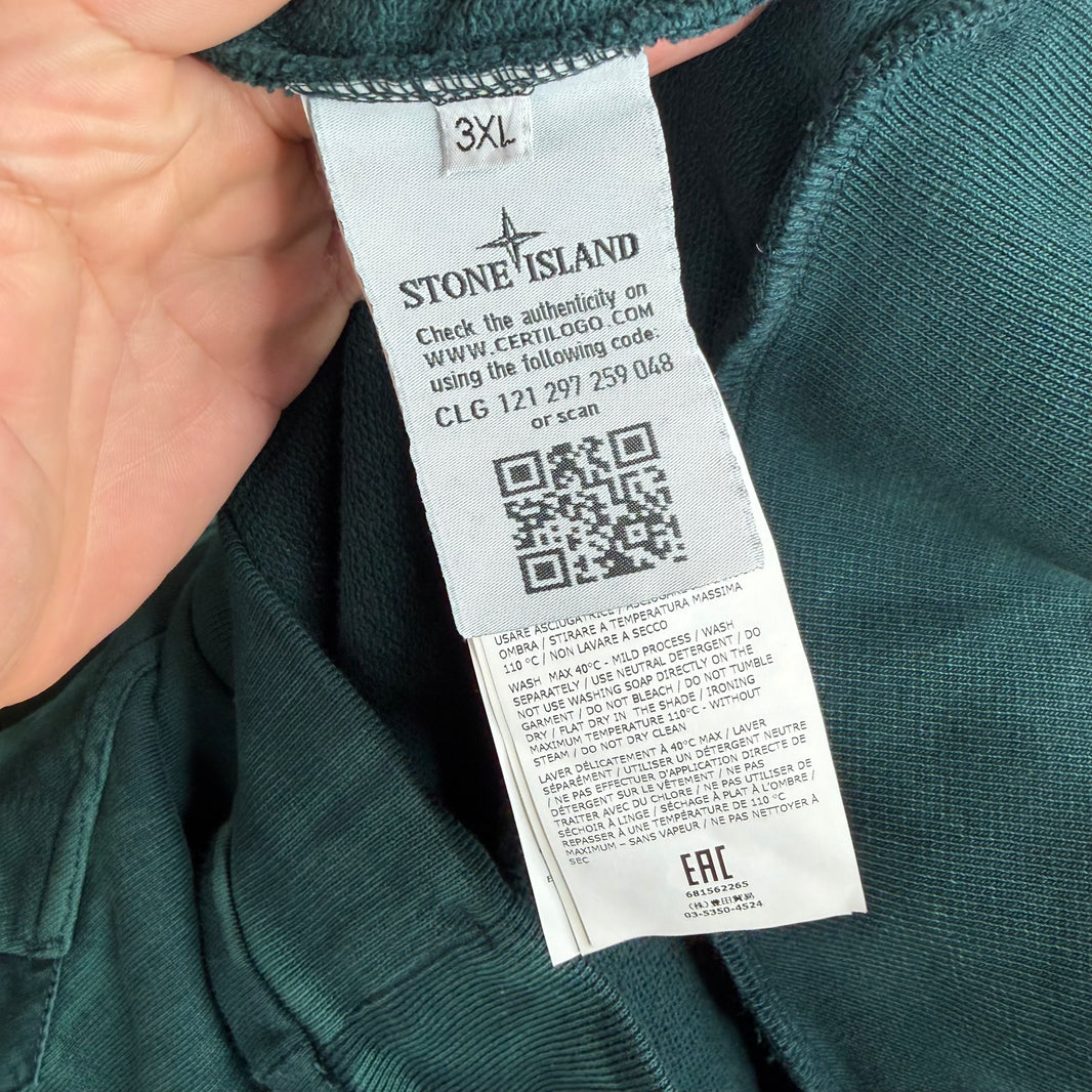 Stone Island Overdyed Green Hoodie