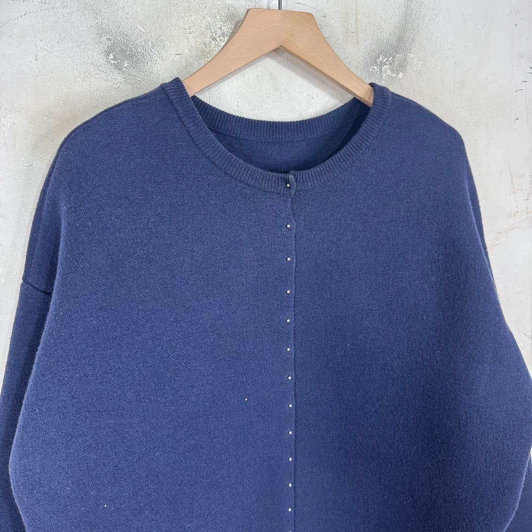 Loewe Double Faced Wool Blend Runway Cardigan