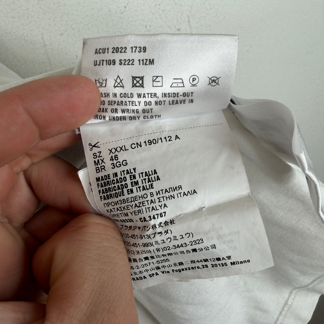 Prada White Badge Tank Top