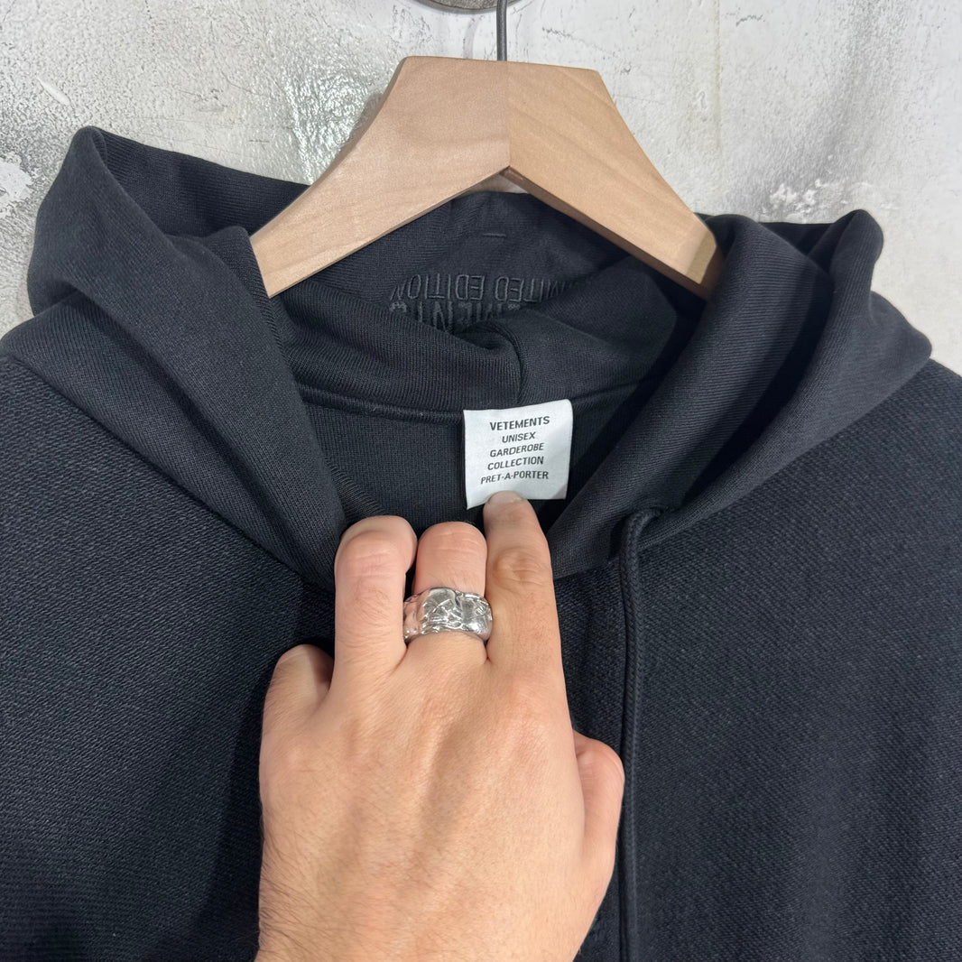 Vetements Inside Out Logo Hoodie