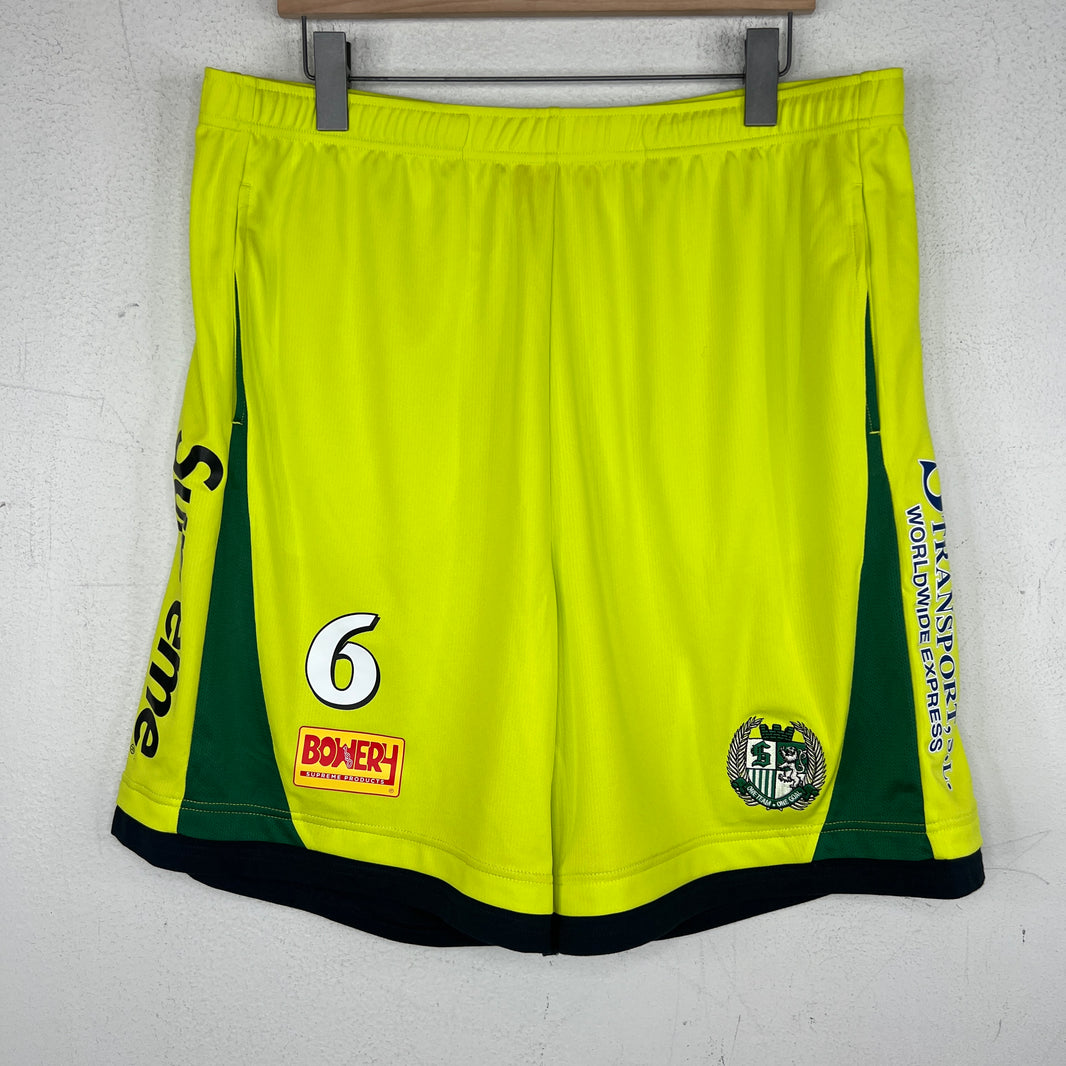 Supreme Neon Green Soccer Shorts