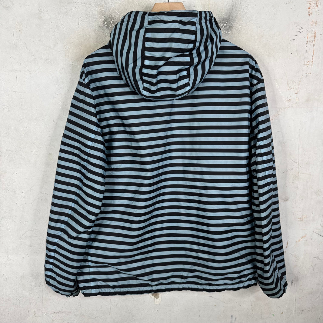 Prada Renylon Striped Reversible Windbreaker