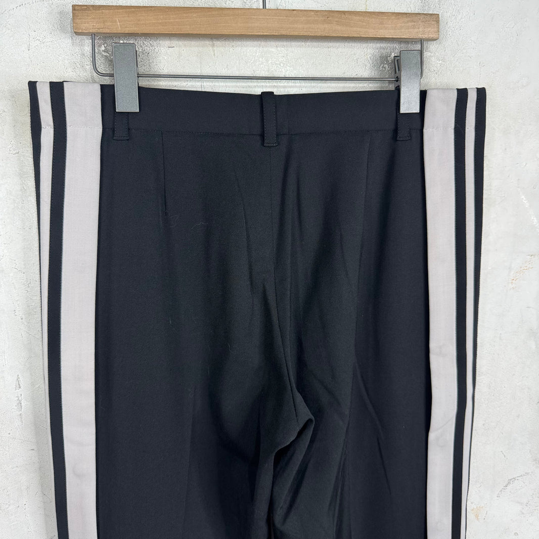 Balenciaga Snap Striped Loose Trousers