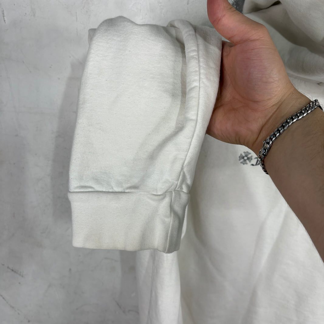Chrome Hearts TBar White Zip Hoodie