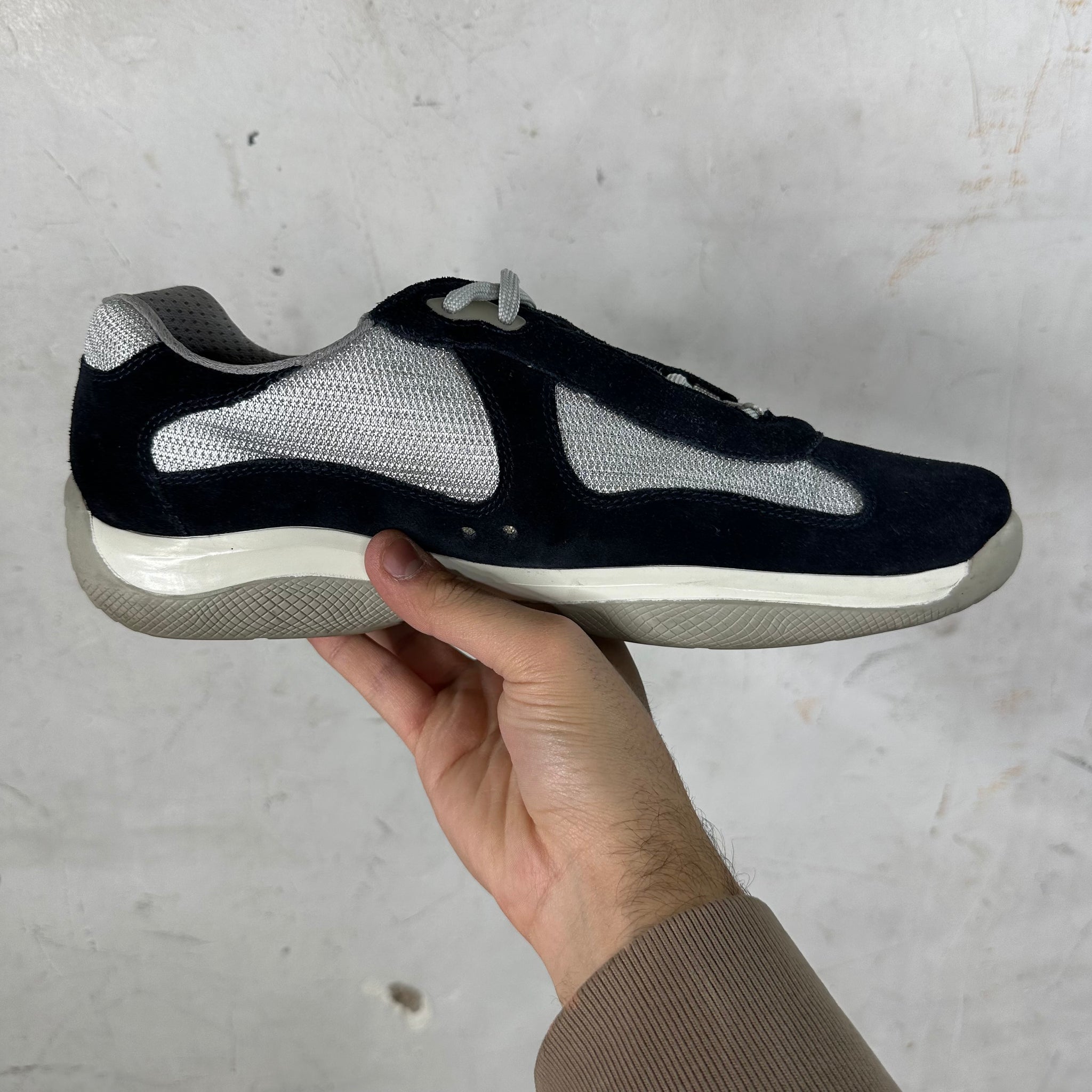 Prada Navy Suede America Cups