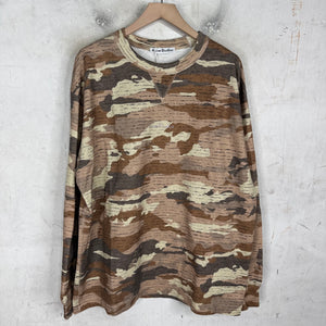 Acne Studios Camo Rhinestone Logo L/S T-Shirt