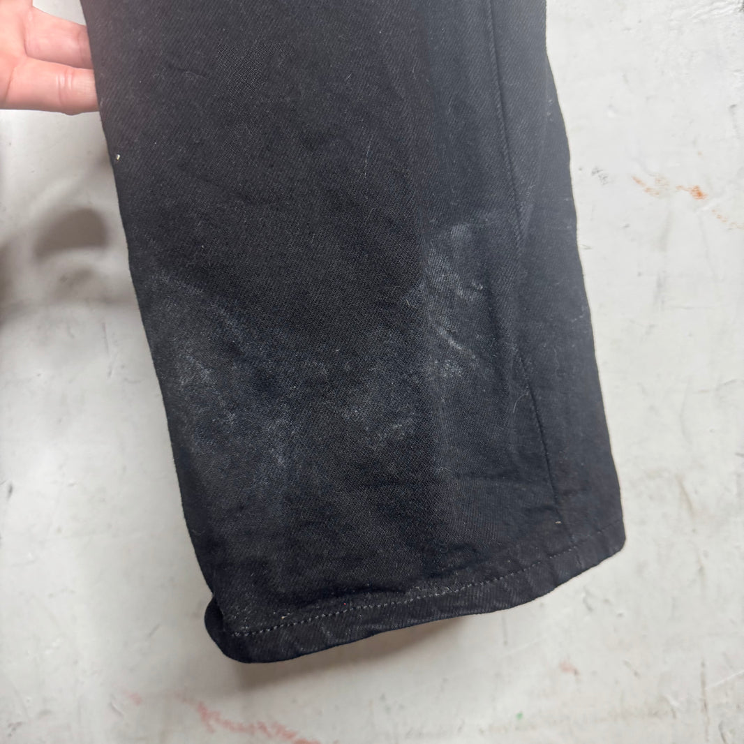 Acne Studio Black Straight Leg Denim Jeans