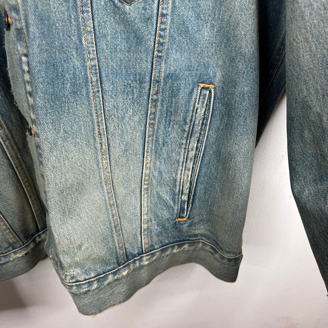 Balenciaga Waxed Trucker Jacket