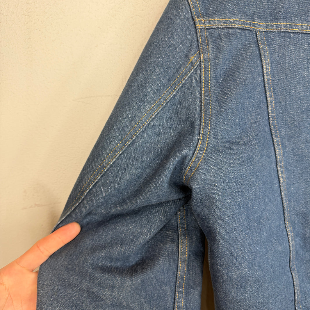 Margiela Patchwork Denim Shearling Jacket