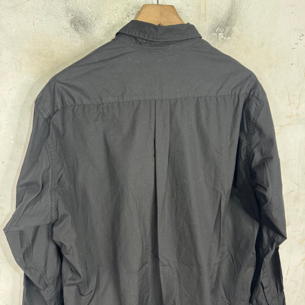 Yohji Yamamoto Black Double Pocketed Shirt