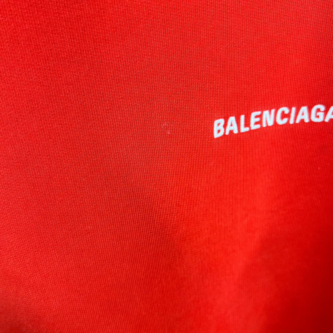Balenciaga Embroidered Logo Hoodie