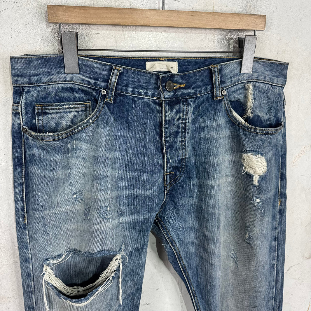 Fear Of God Distressed Japanese Denim Skinny Jeans
