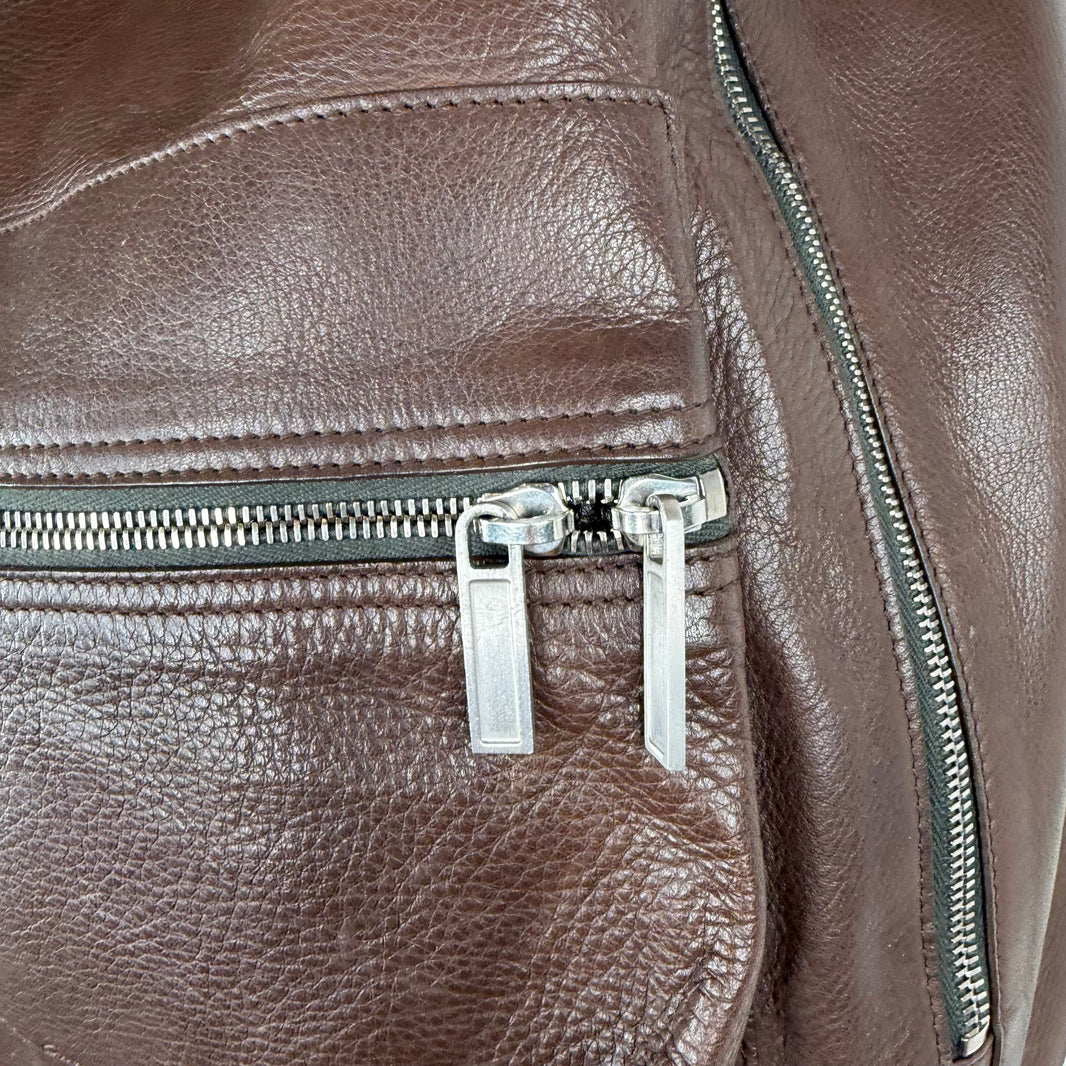 Rick Owens Leather Backpack
