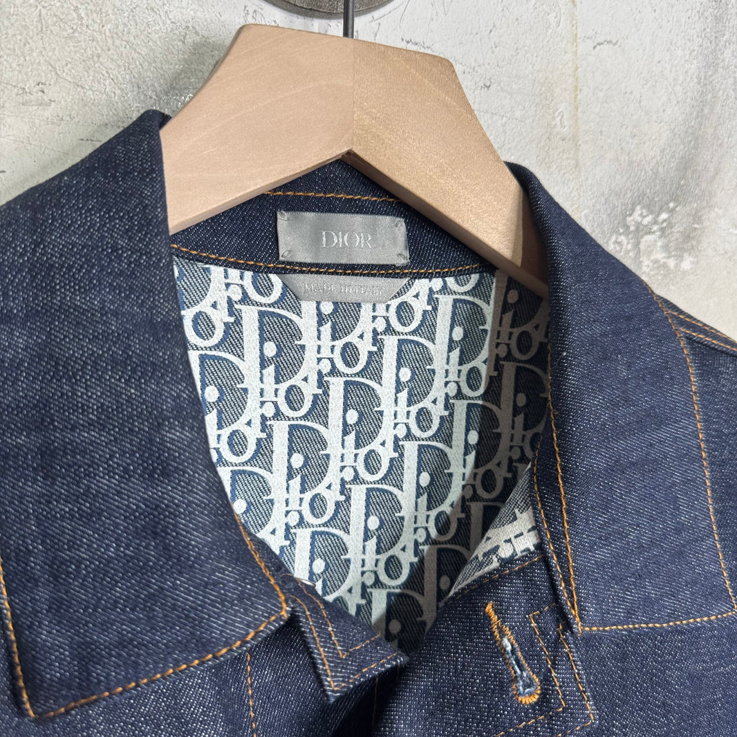 Dior Oblique Monogram Lined Denim Jacket