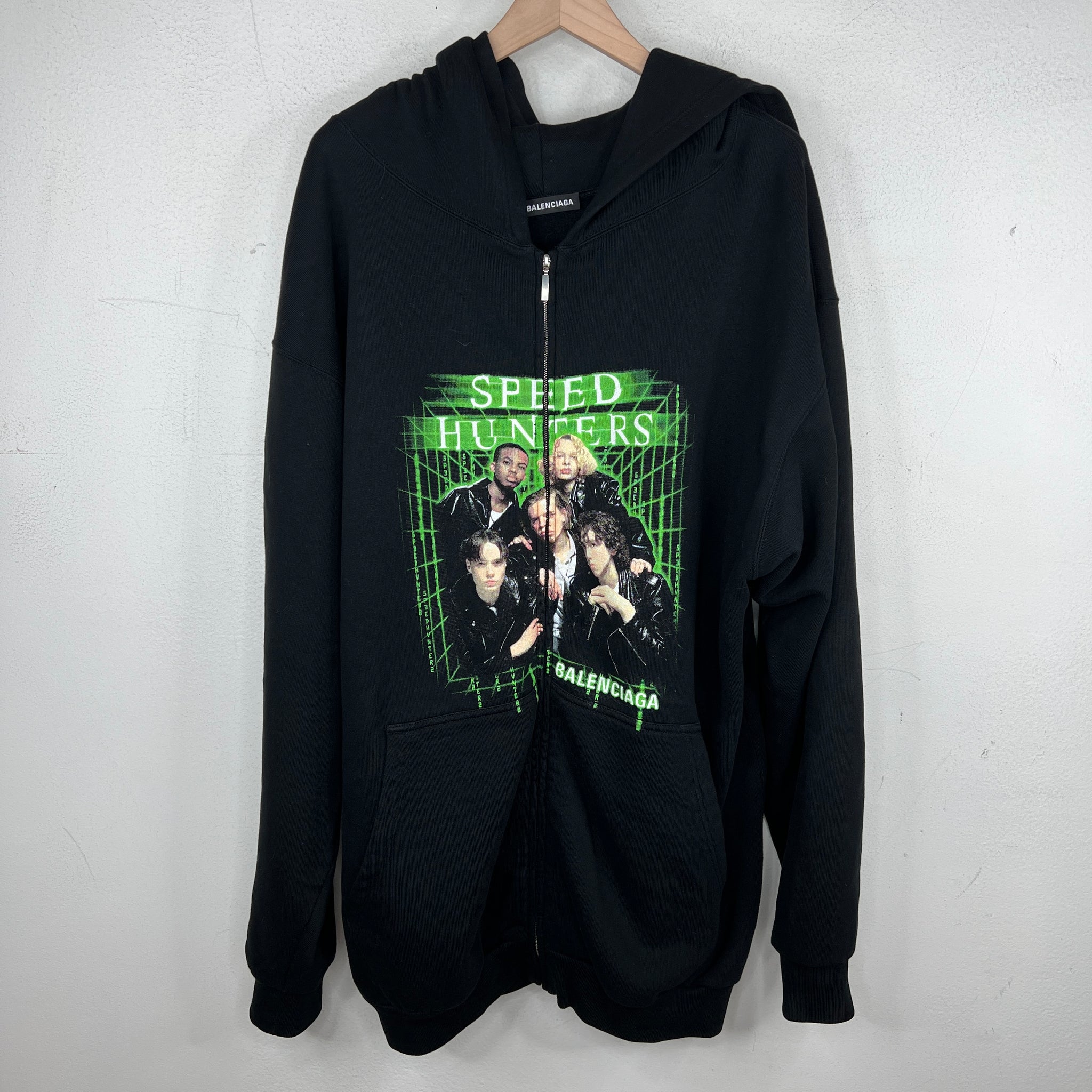 Balenciaga Speedhunters Oversized Zip Up Hoodie