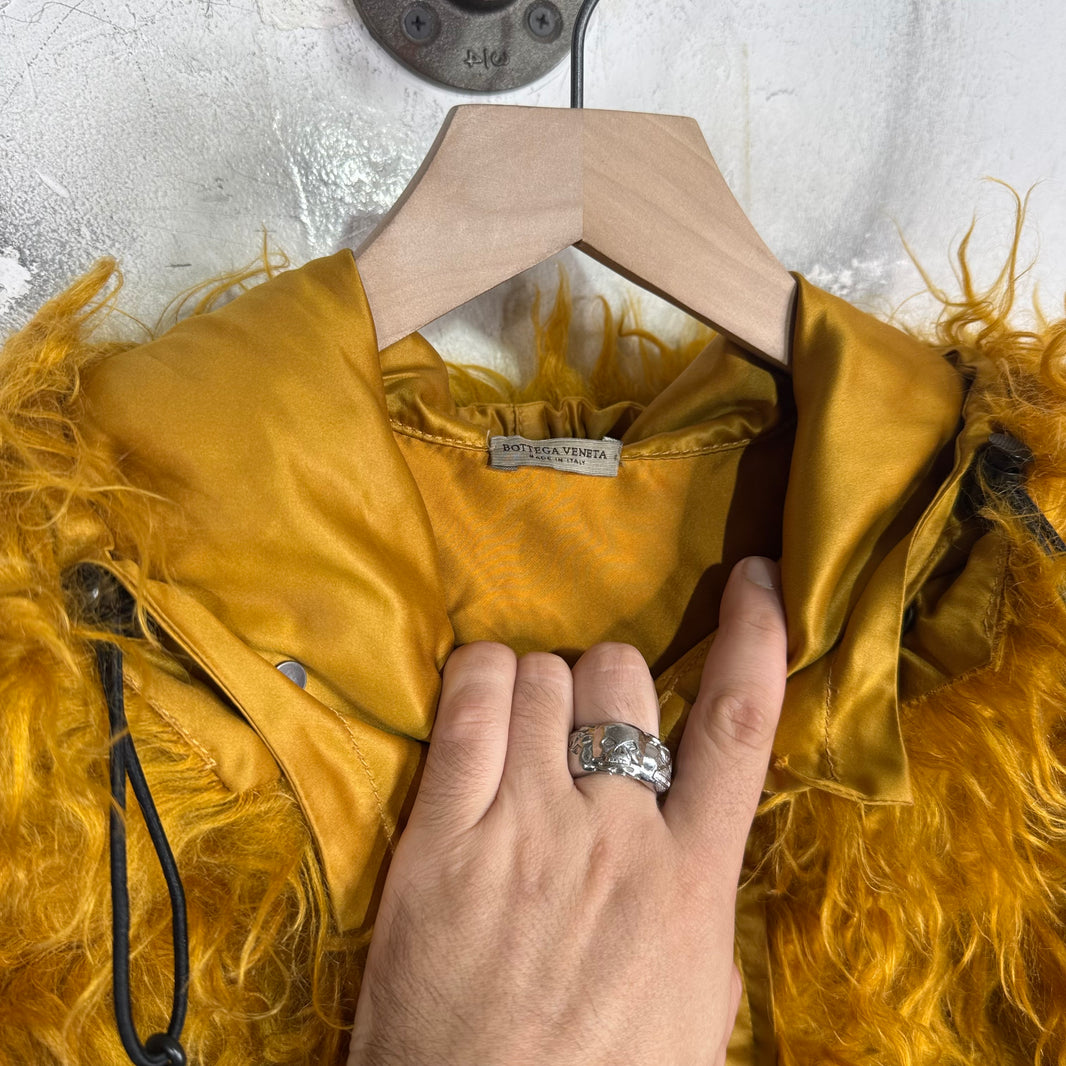 Bottega Veneta Fur/Satin Shag Jacket