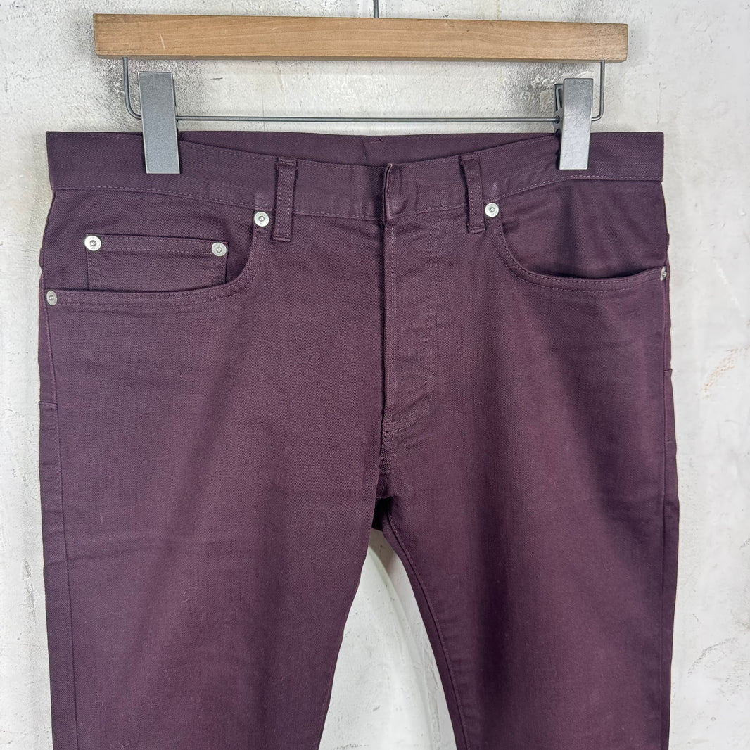 Dior Burgundy Japan Jeans