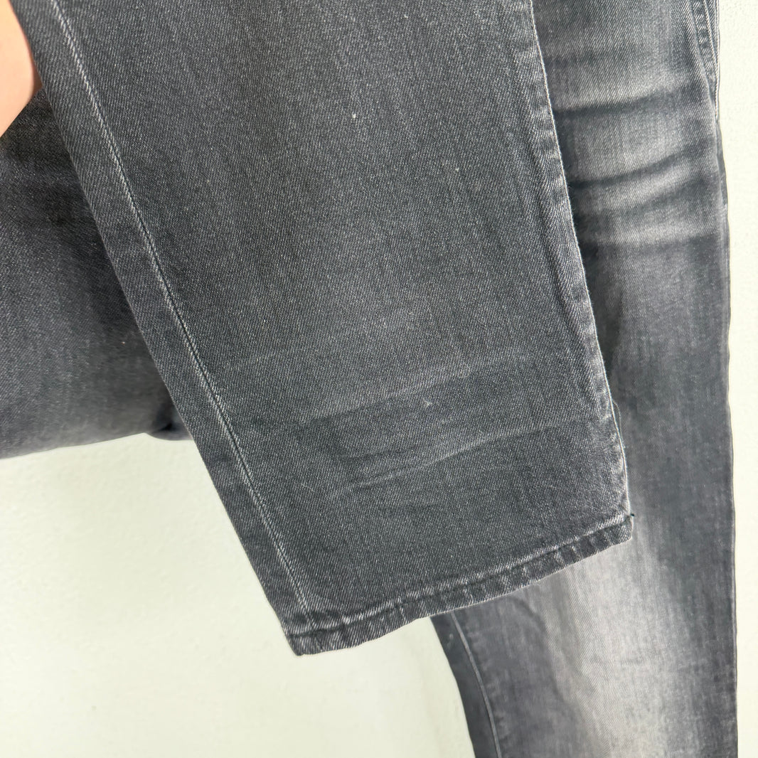 Saint Laurent Black D02 Knee Cut Denim Jeans