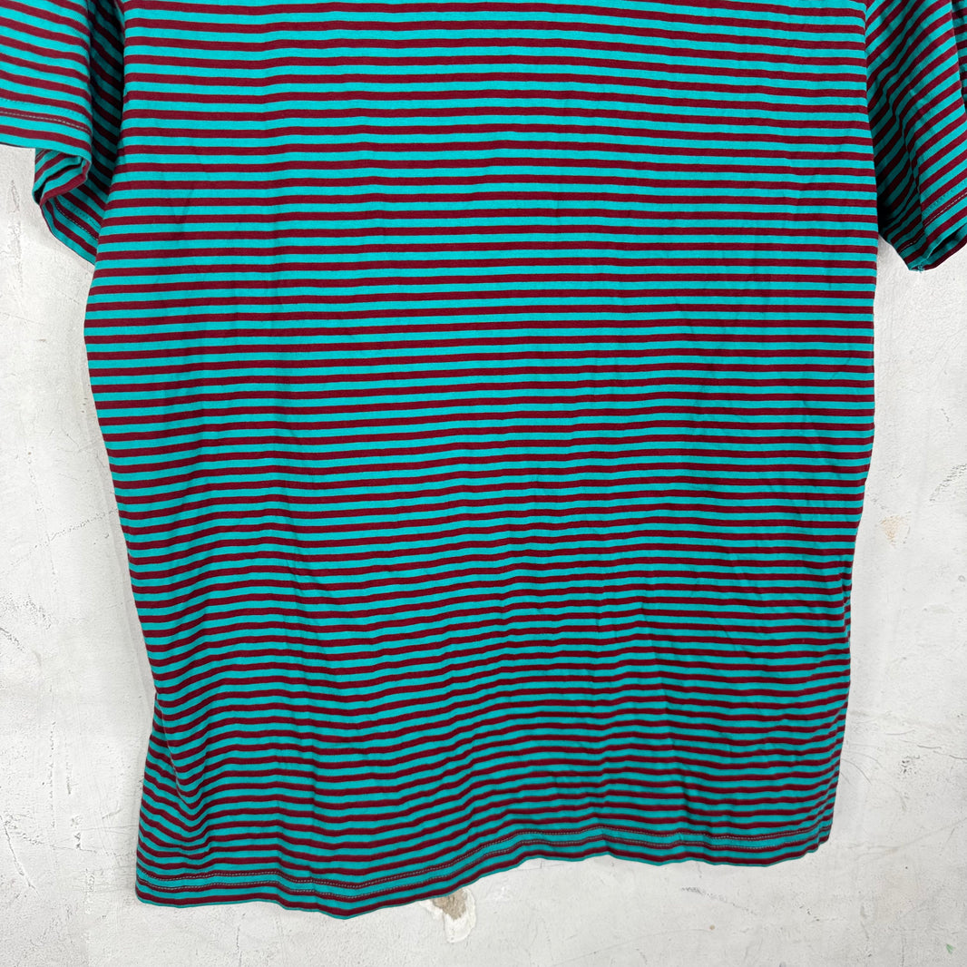 Martine Rose Striped AW Logo T-Shirt