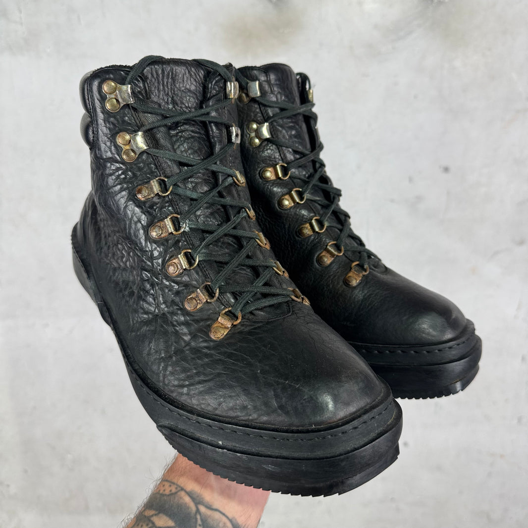 Guidi Black Leather Hiking Boots