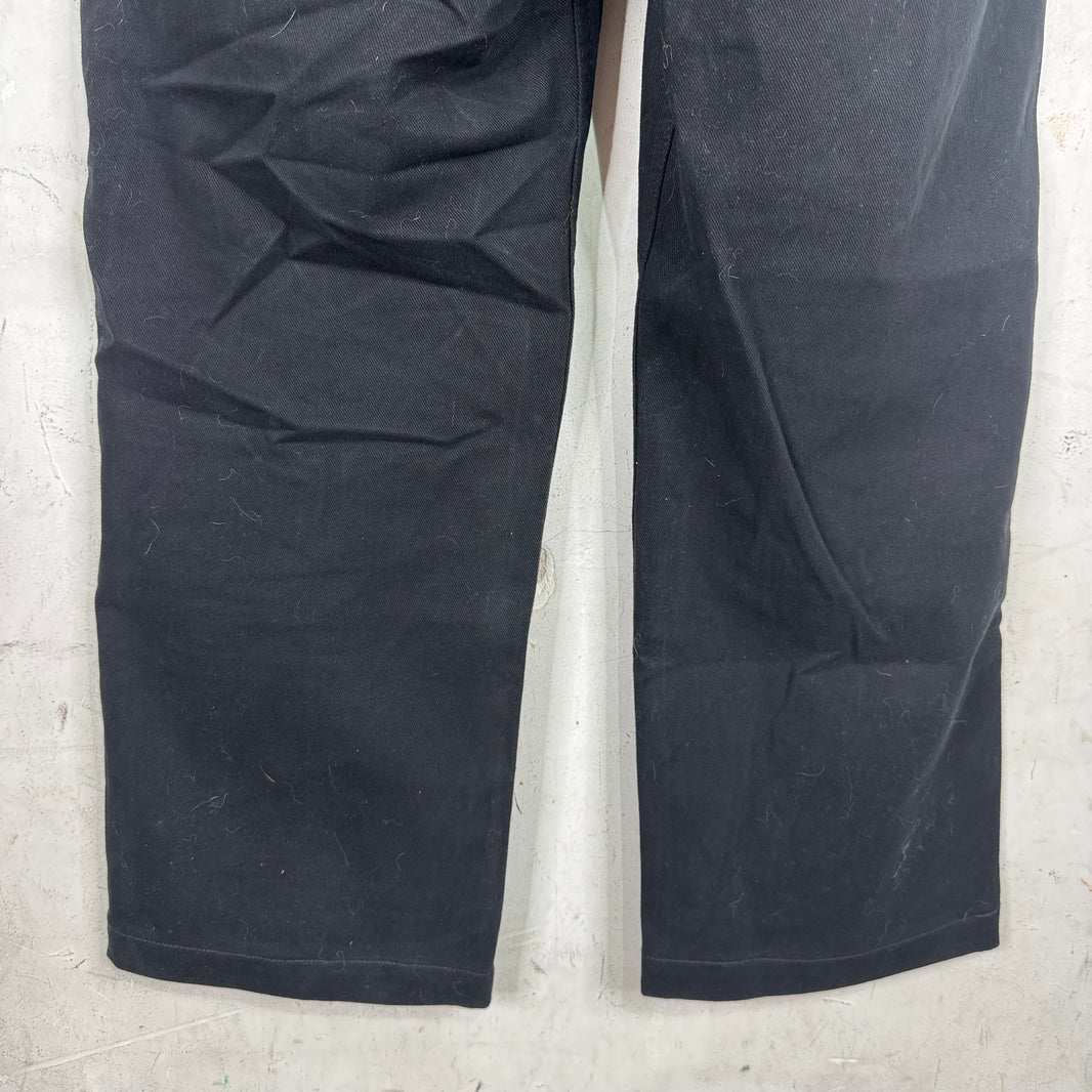 3Sixteen  Black Brushed Cotton Work Pants