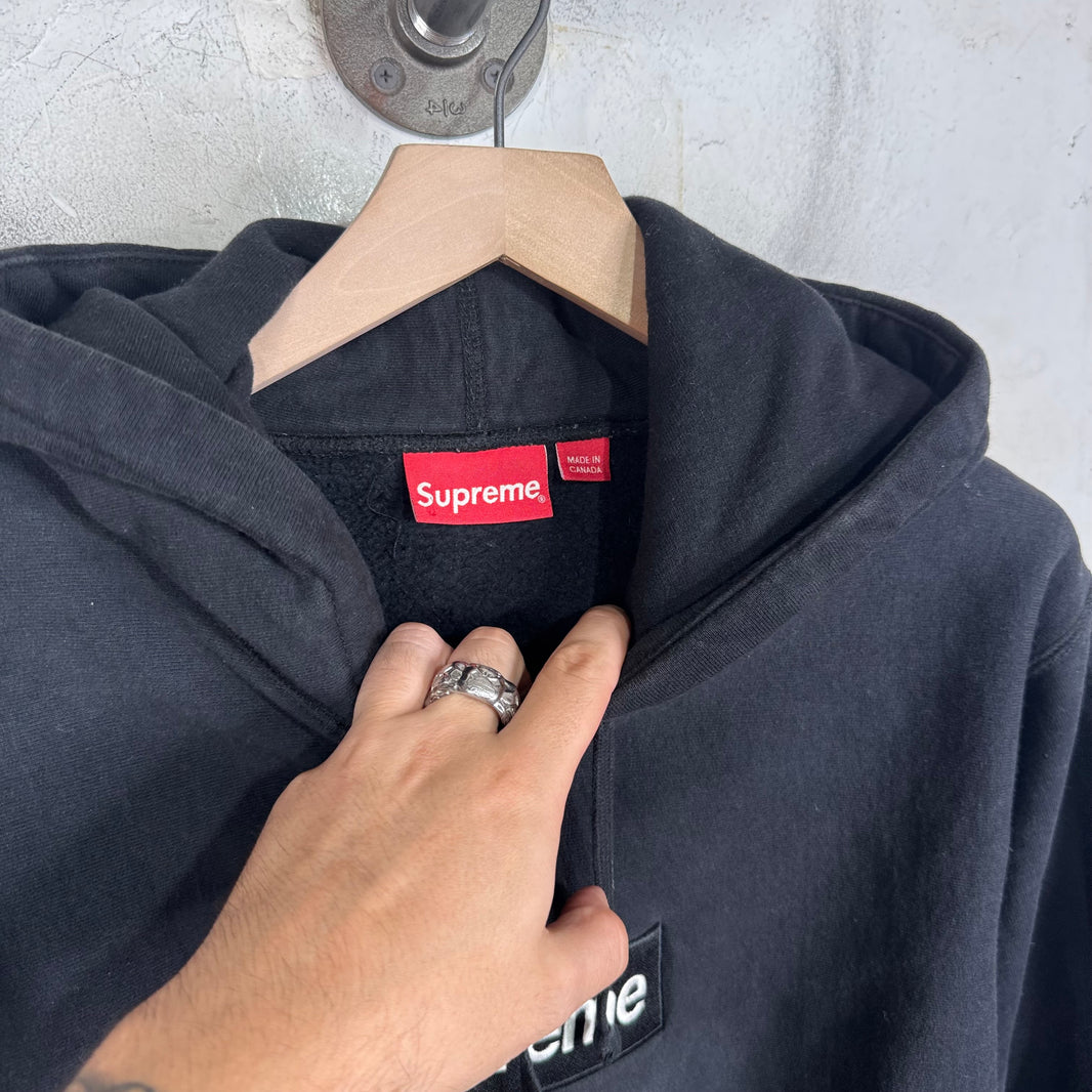 Supreme Black Box Logo Hoodie