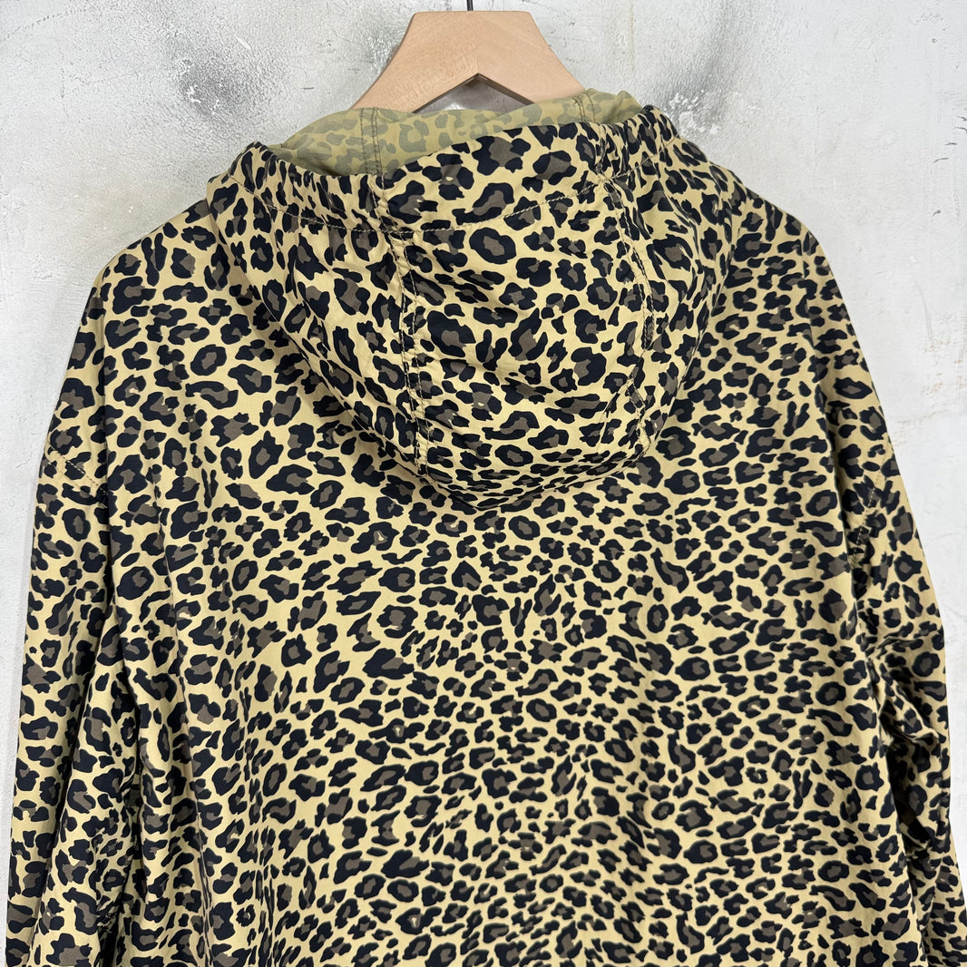 Stussy Leopard Nylon Windbreaker Jacket