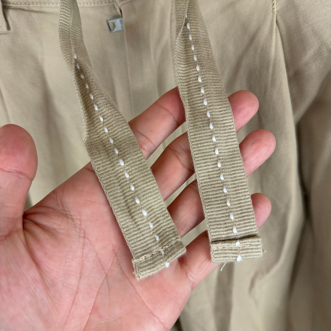 ERL Cropped Long Khaki Shorts