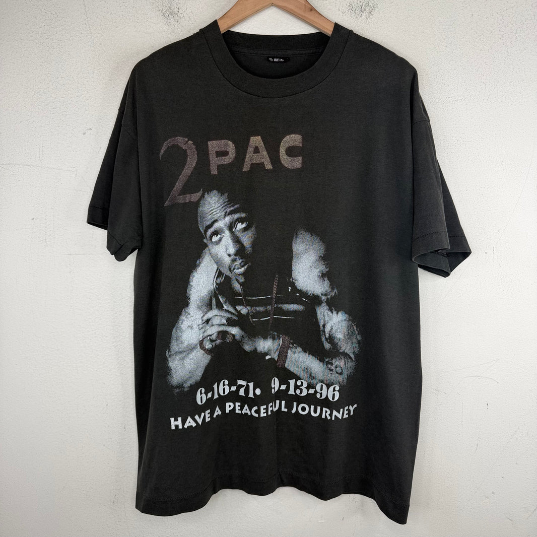 Vintage 2Pac Peaceful Journey Memorial T-Shirt