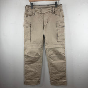 Alyx Beige Contrast Stitch Convertible Cargo Trousers
