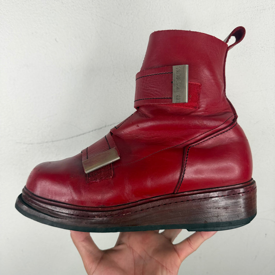 Dirk Bikkemberg 1995 Quad Metal Strap Boots