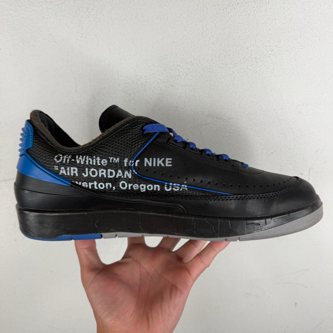 Off White Black Jordan 2 Sneakers