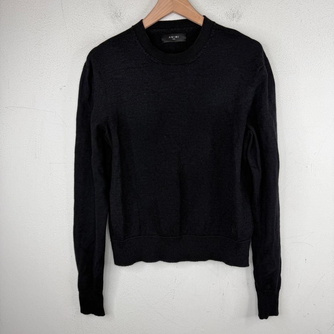 Amiri Wool Charcoal Sweater