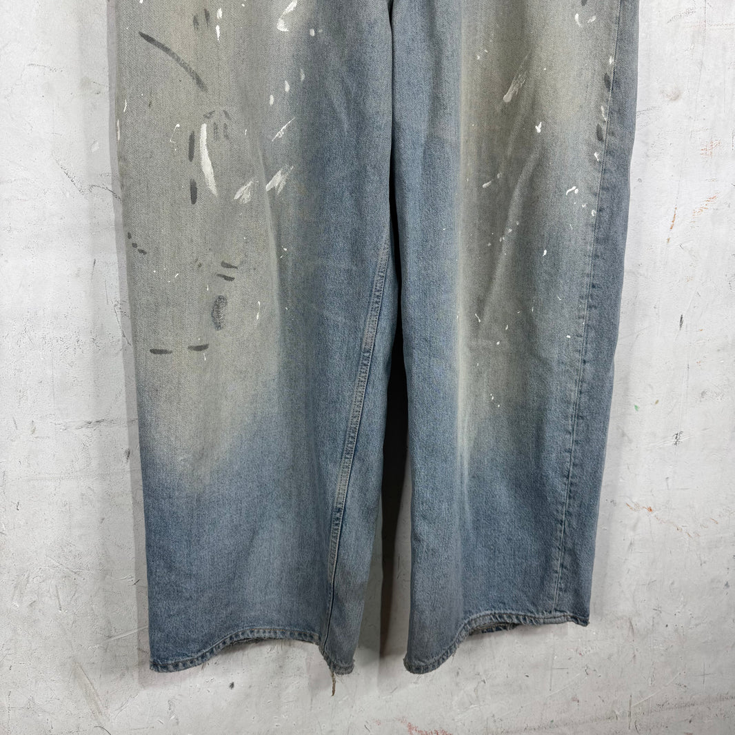 Acne Studios Wide Leg Painter Jeans